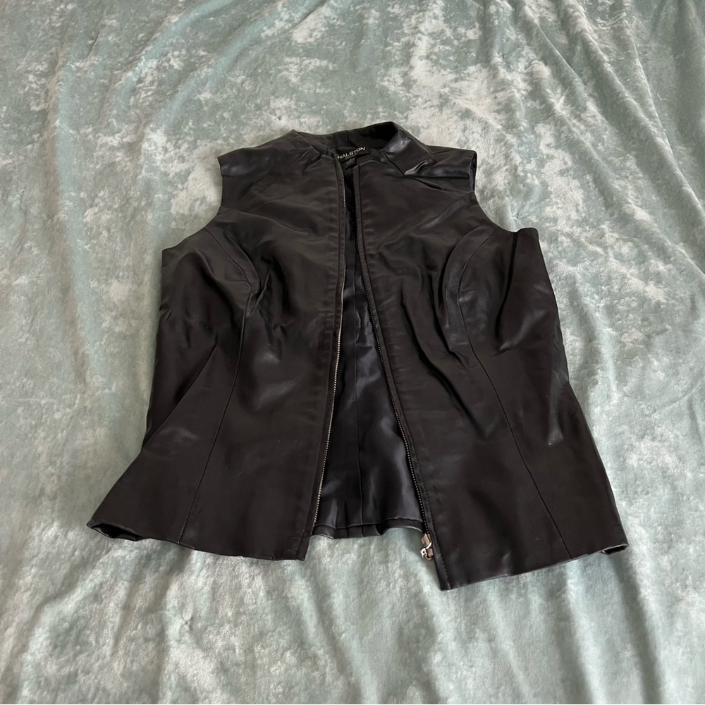 Vintage Halston Black Vest
